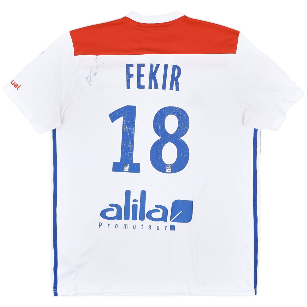 2018-19 Lyon Signed Home Shirt Fekir #18 - 5/10 - (XL)