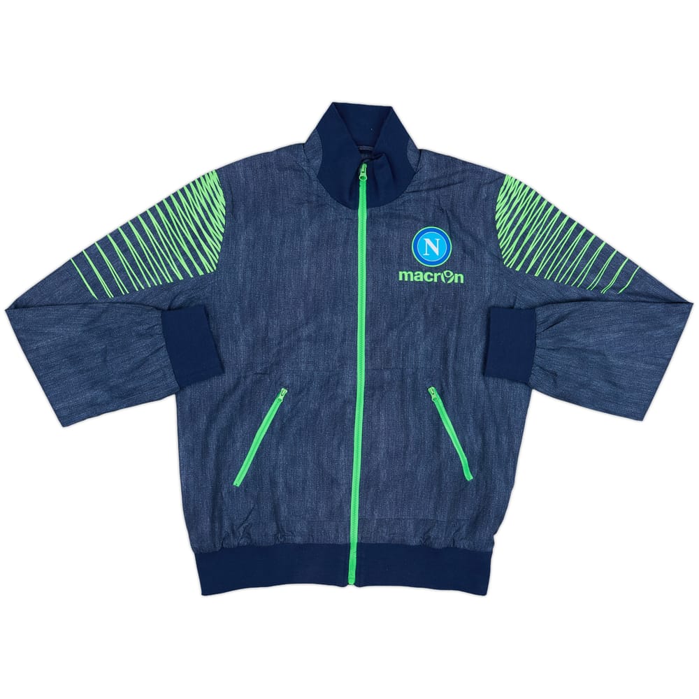 2014-15 Napoli Macron Track Jacket - 8/10 - (L)