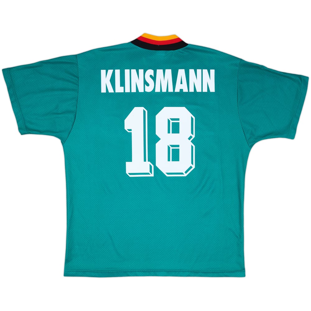1994-96 Germany Away Shirt Klinsmann #18 - 9/10 - (XL)