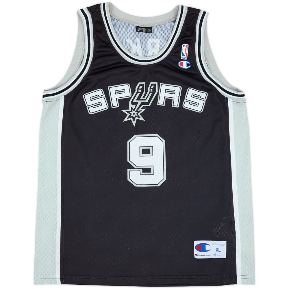 2002-10 San Antonio Spurs Parker #9 Champion Away Jersey - 9/10 - (XL)
