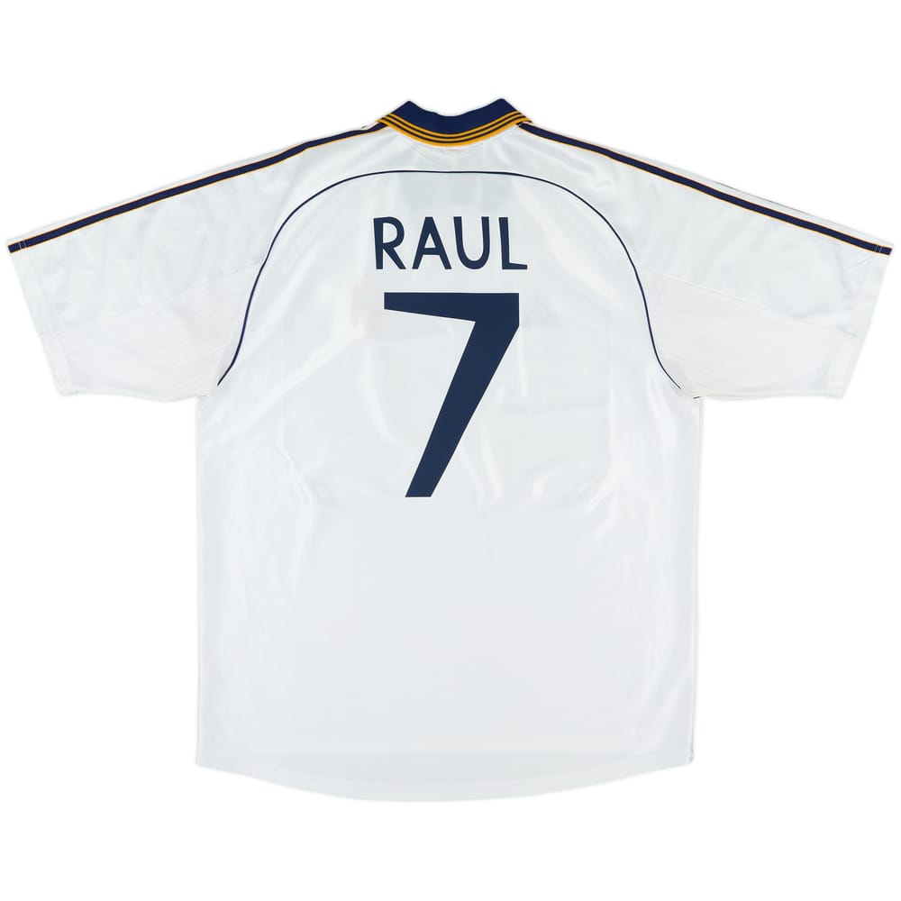 1998-00 Real Madrid Home Shirt Raul #7 - 8/10 - (XL)