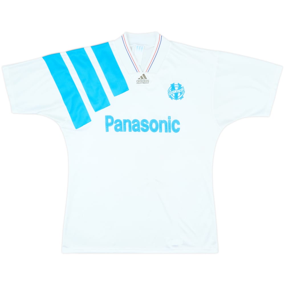1991-92 Olympique Marseille Home Shirt - 7/10 - (L)