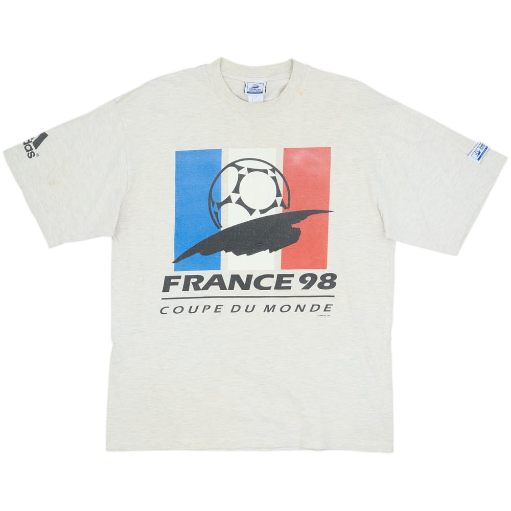 1998 France Coupe du Monde adidas Graphic Tee - 5/10 - (XL)