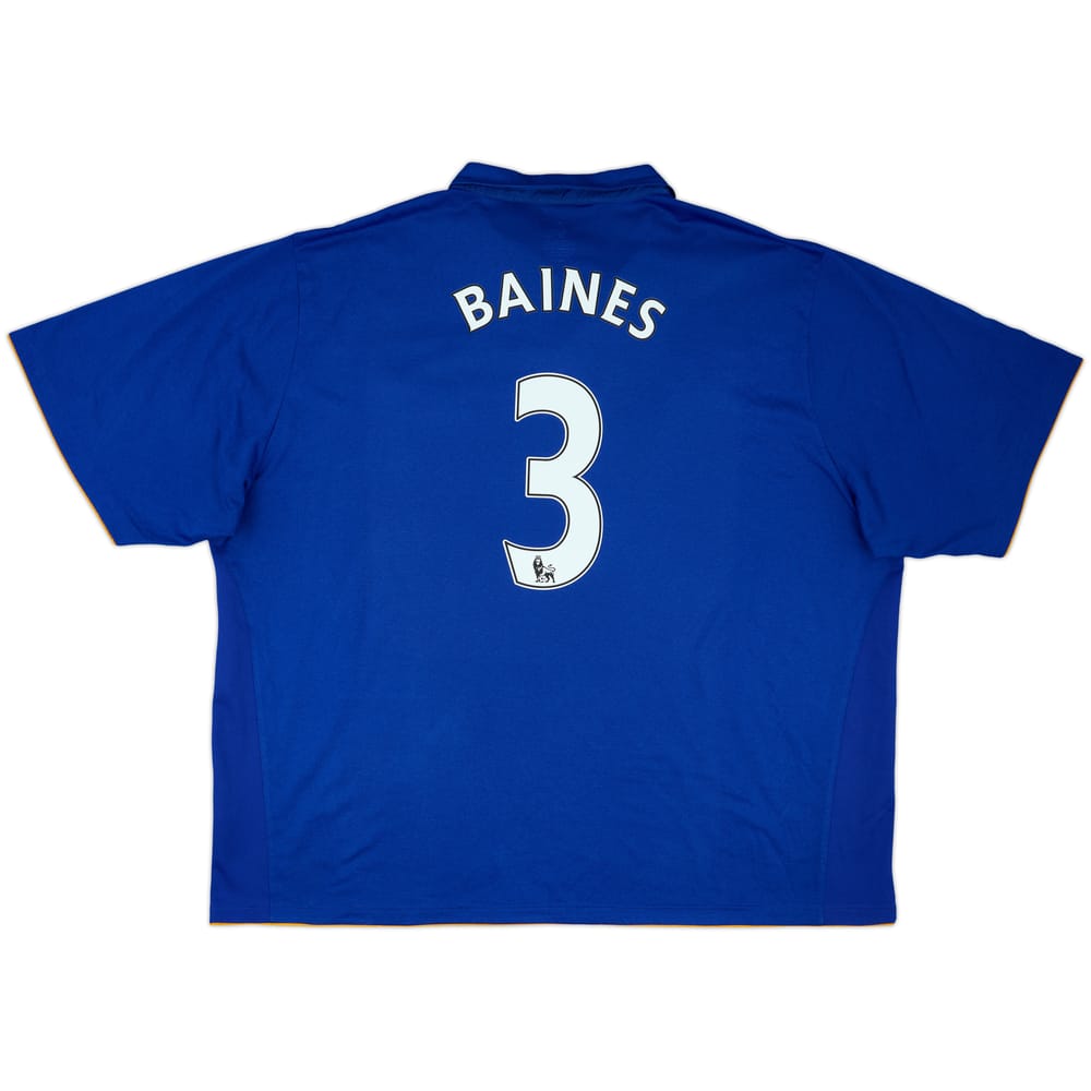 2011-12 Everton Home Shirt Baines #3 - 6/10 - (4XL)