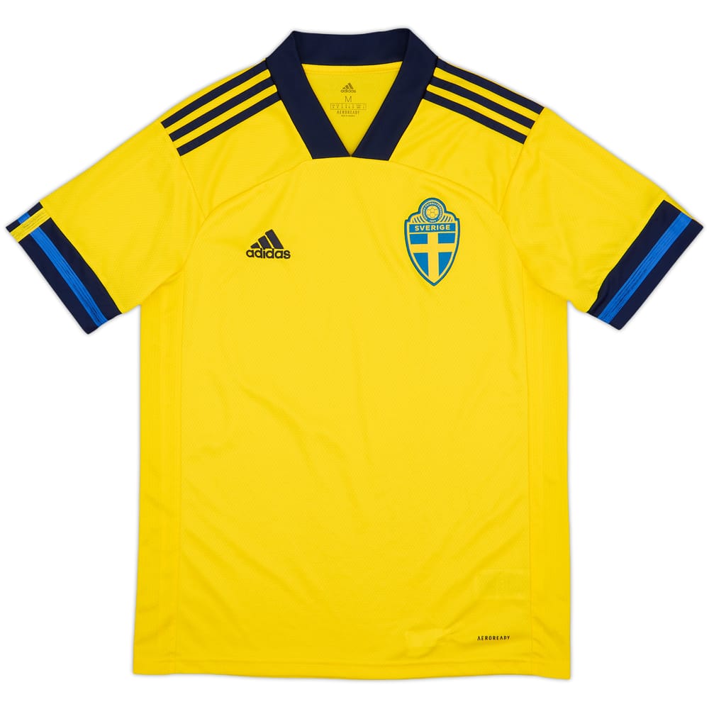 2020-21 Sweden Home Shirt - 8/10 - (M)