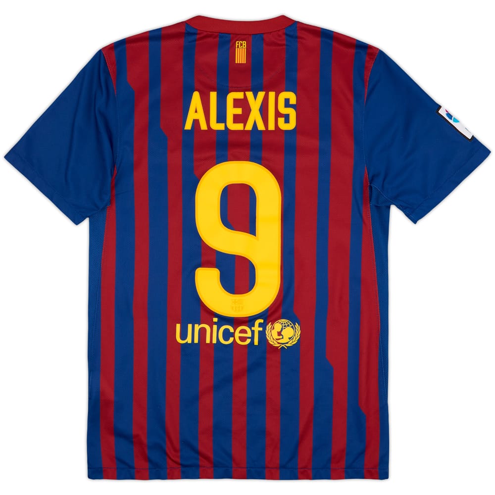 2011-12 Barcelona Home Shirt Alexis #9 - 8/10 - (S)