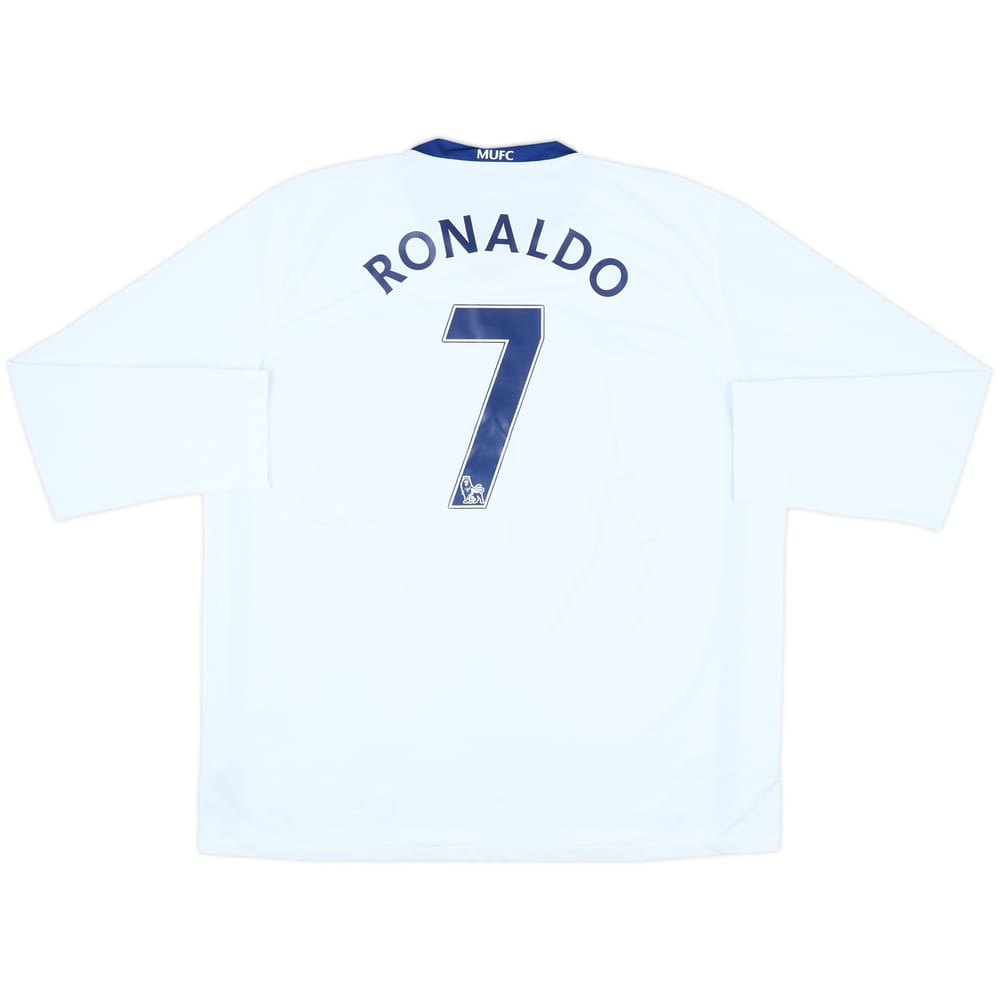 2008-10 Manchester United Away L/S Shirt Ronaldo #7 - 8/10 - (XXL)