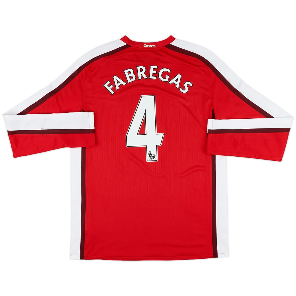 2008-10 Arsenal Home L/S Shirt Fabregas #4 - 9/10 - (M)