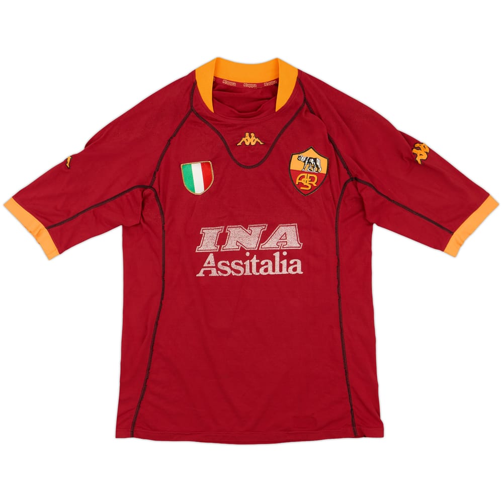 2001-02 Roma Home Shirt - 5/10 - (XL)