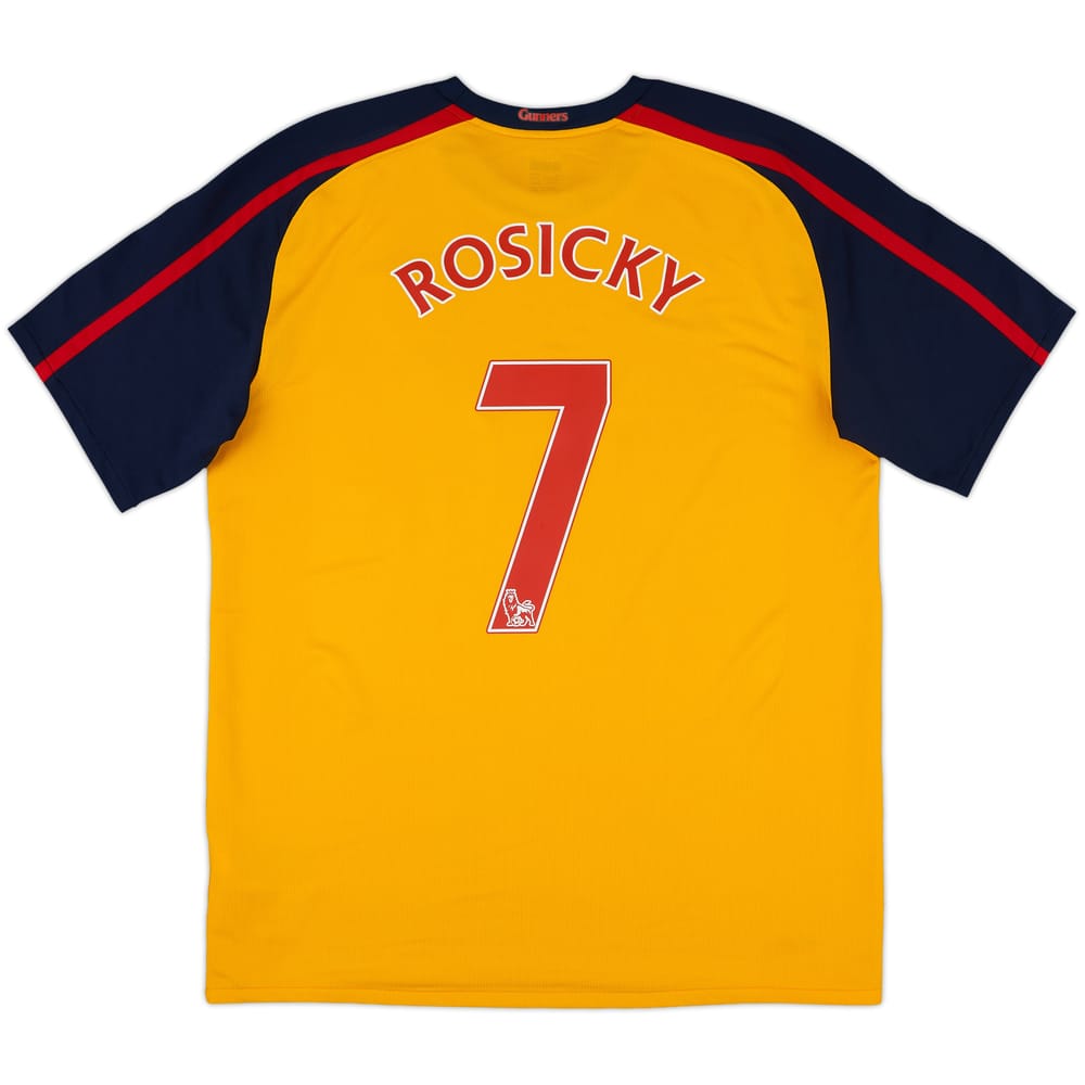 2008-09 Arsenal Away Shirt Rosicky #7 - 8/10 - (L)