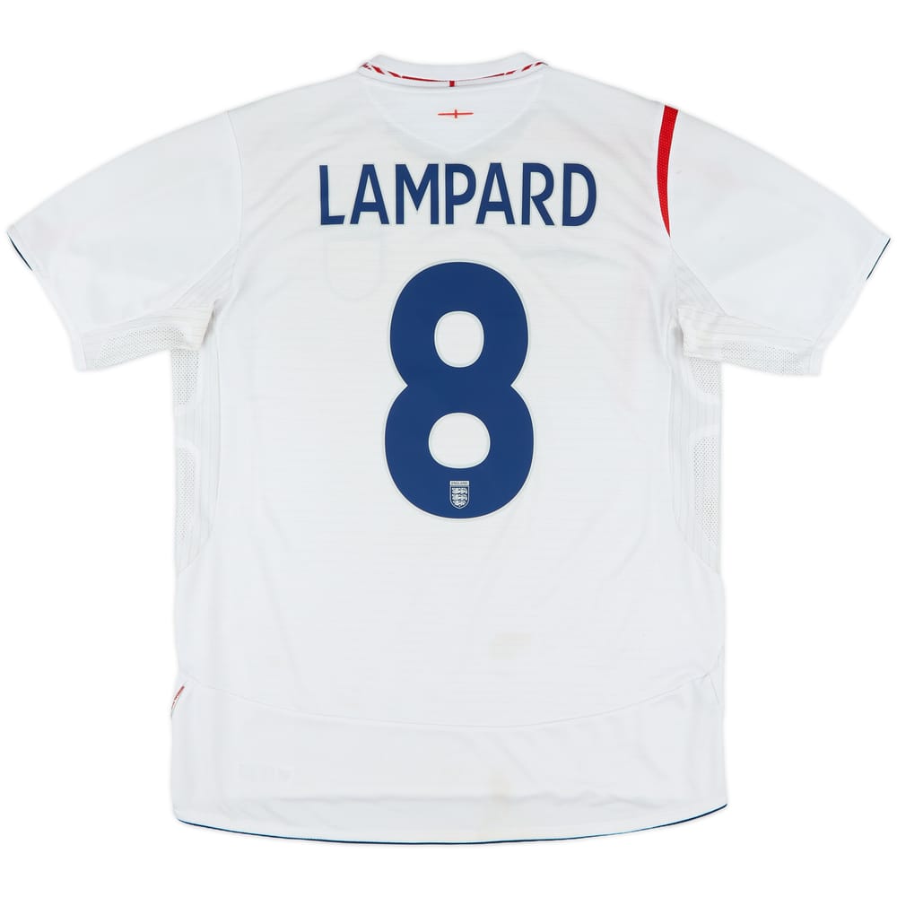 2005-07 England Home Shirt Lampard #8 - 5/10 - (L)