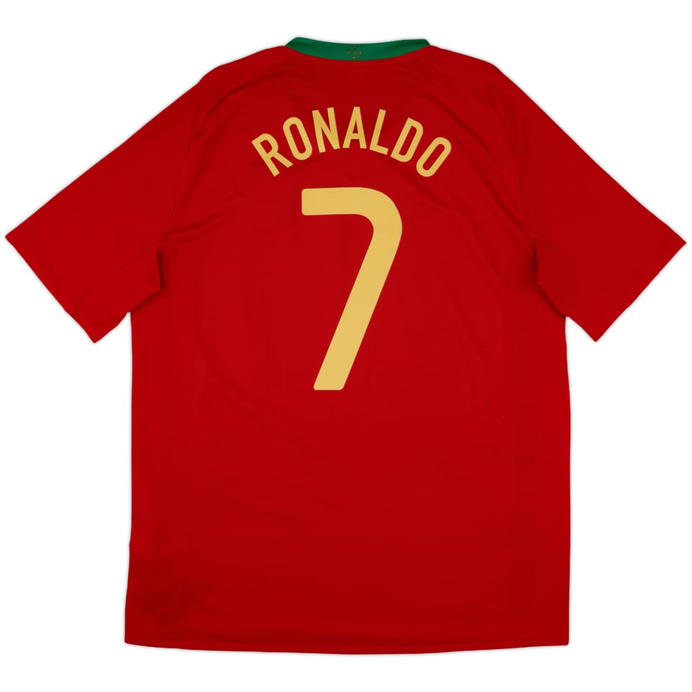 2008-10 Portugal Home Shirt Ronaldo #7 - 8/10 - (L)