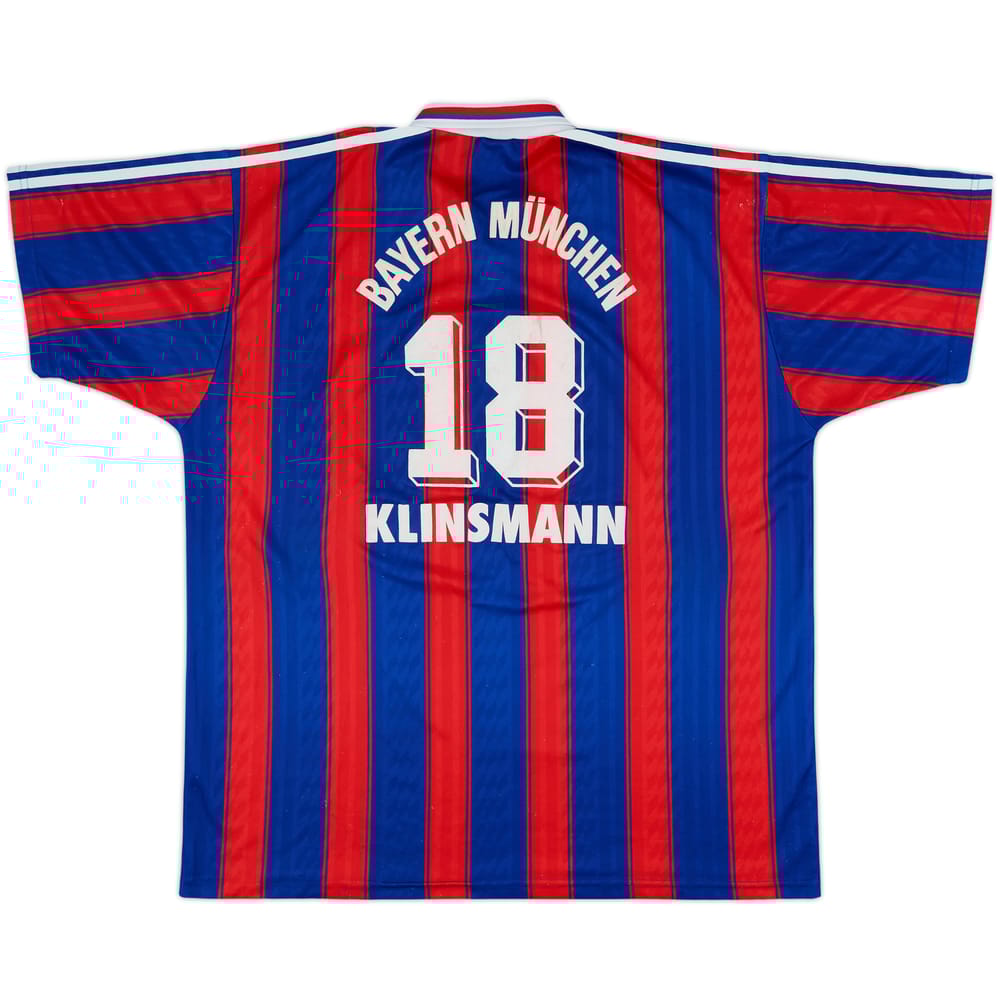 1995-97 Bayern Munich Home Shirt Klinsmann #18 - 6/10 - (XXL)