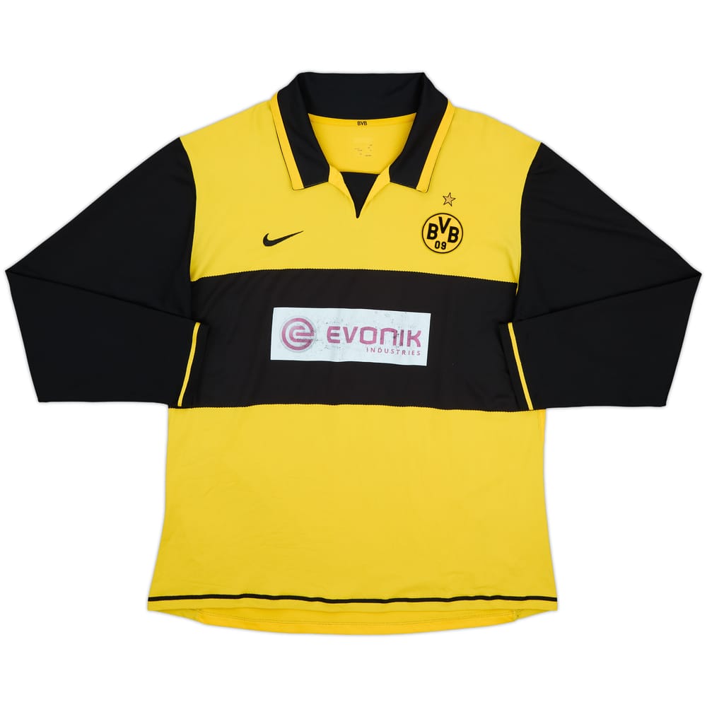 2007-08 Borussia Dortmund Player Issue Home L/S Shirt - 6/10 - (XL)