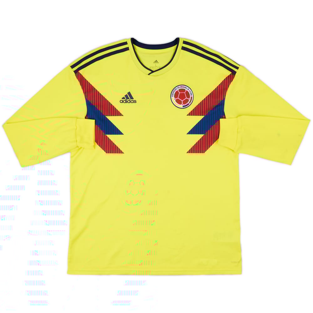 2018-19 Colombia Home L/S Shirt - 8/10 - (L)