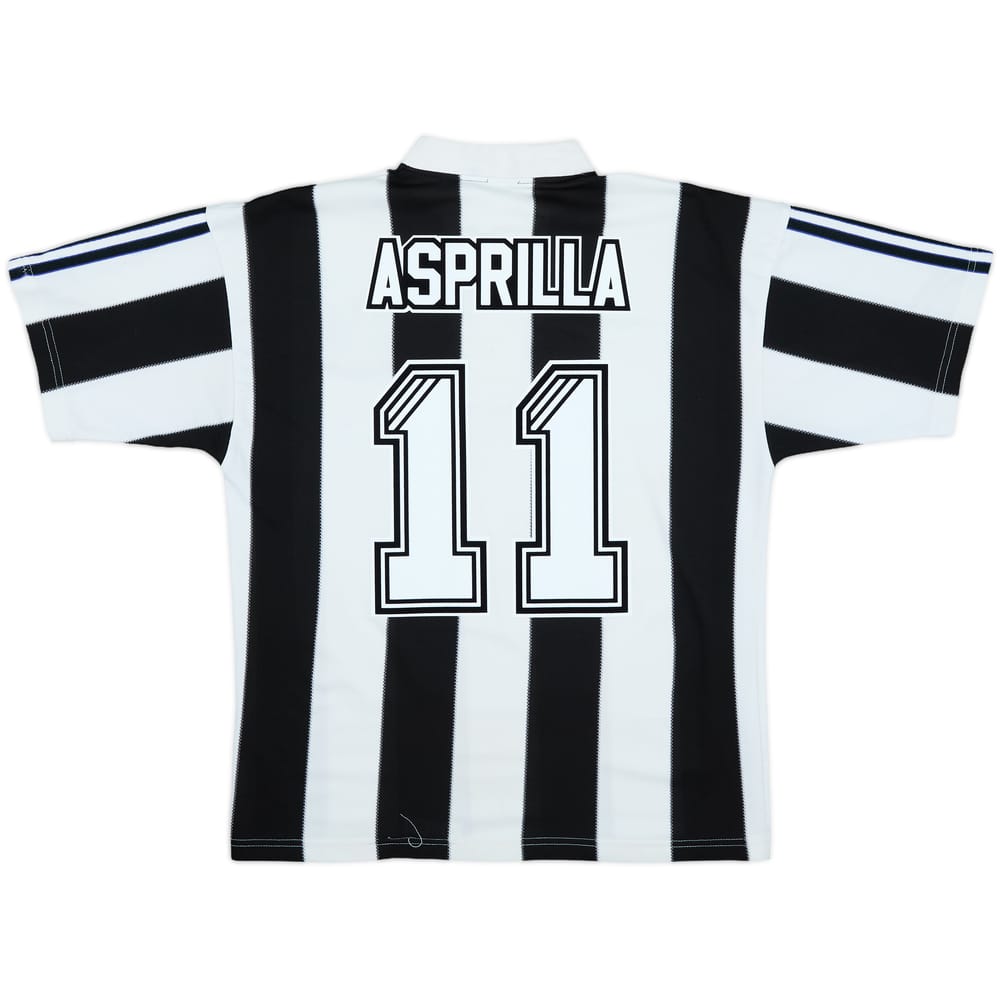 1995-97 Newcastle Home Shirt Asprilla #11 - 7/10 - (M)