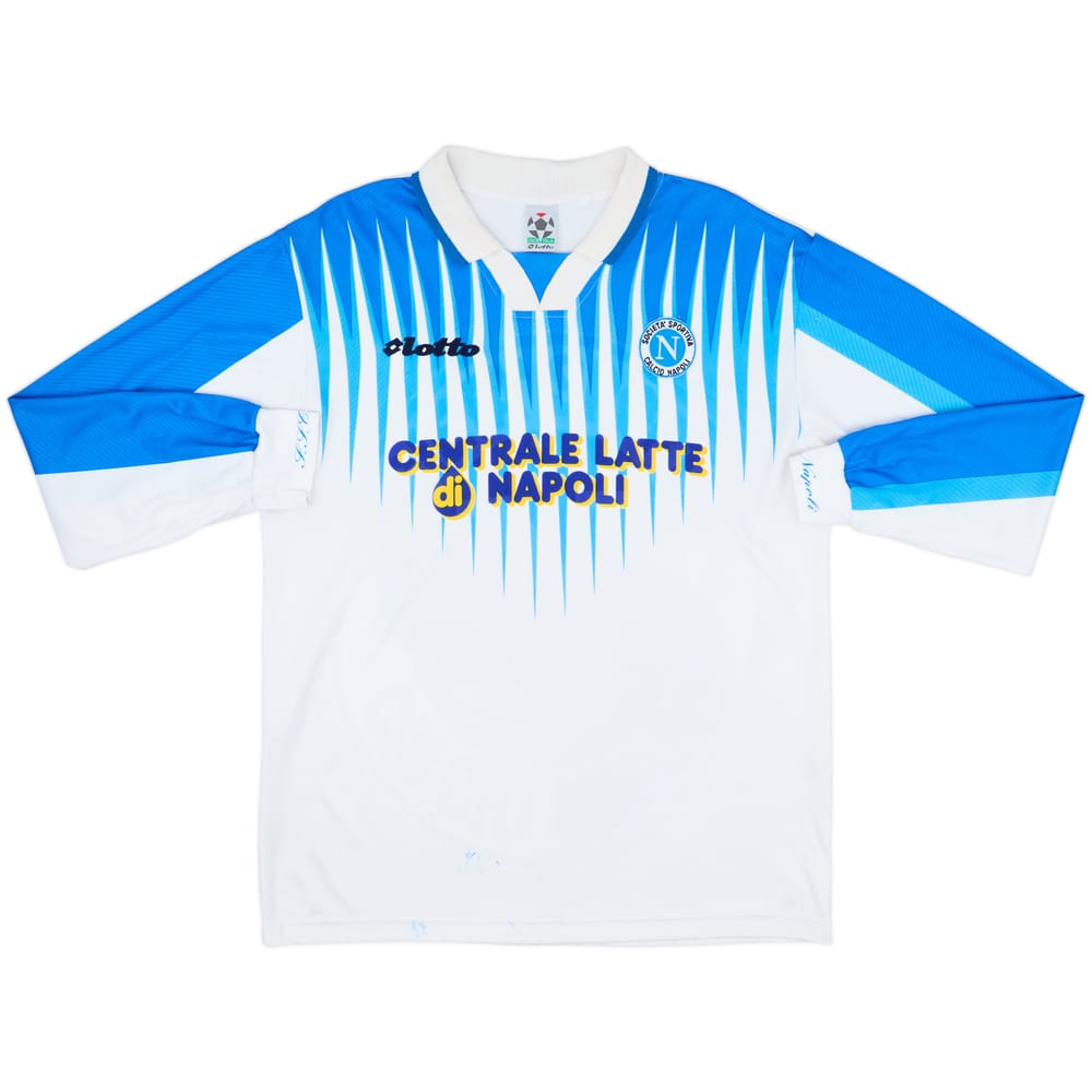 1996-97 Napoli Away L/S Shirt - 7/10 - (M)