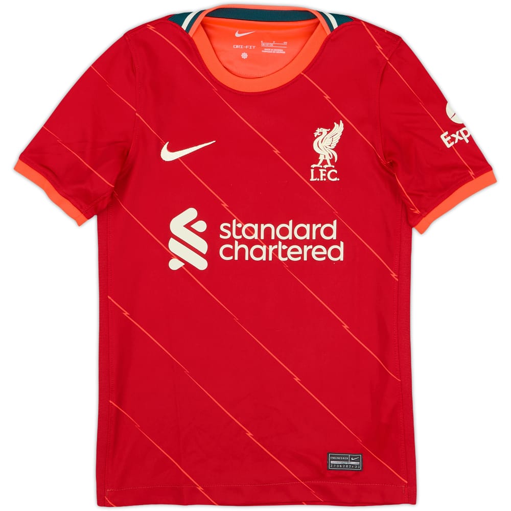 2021-22 Liverpool Home Shirt - 9/10 - (S.Boys)