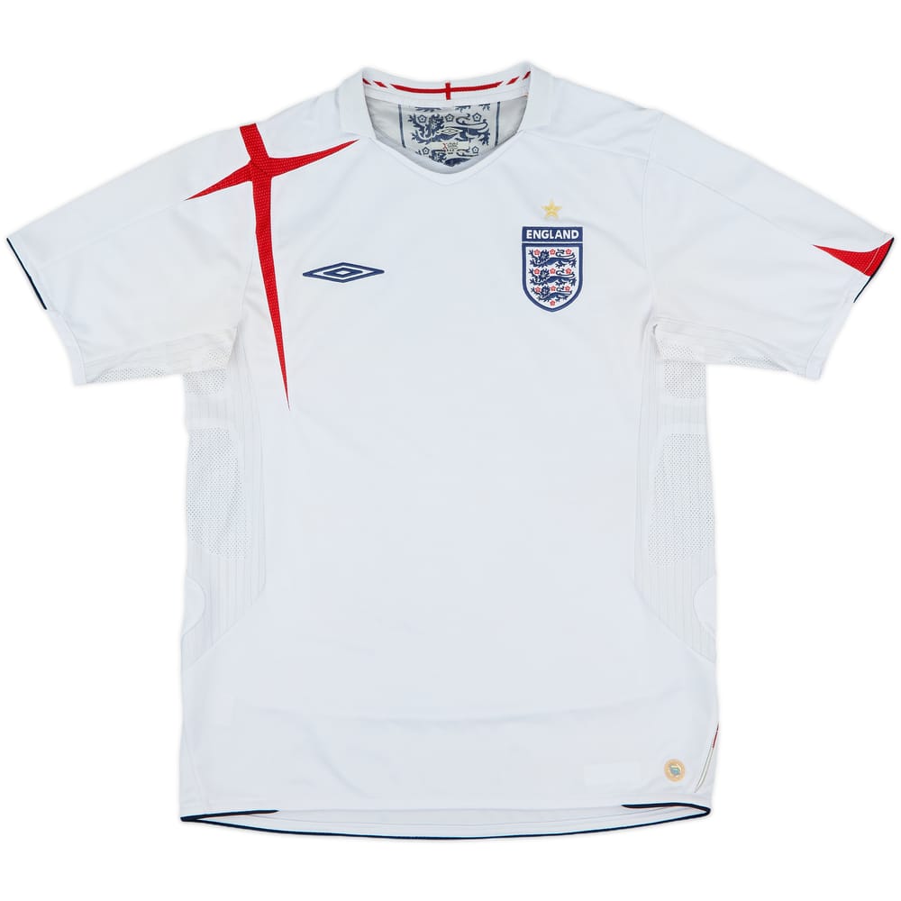 2005-07 England Home Shirt - 5/10 - (M)