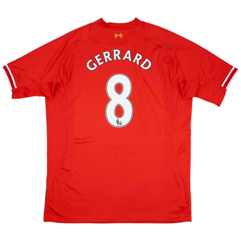 2013-14 Liverpool Home Shirt Gerrard #8 - 7/10 - (3XL)