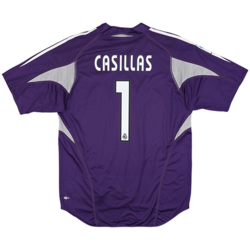 2004-05 Real Madrid GK S/S Shirt Casillas #1 - 6/10 - (M)