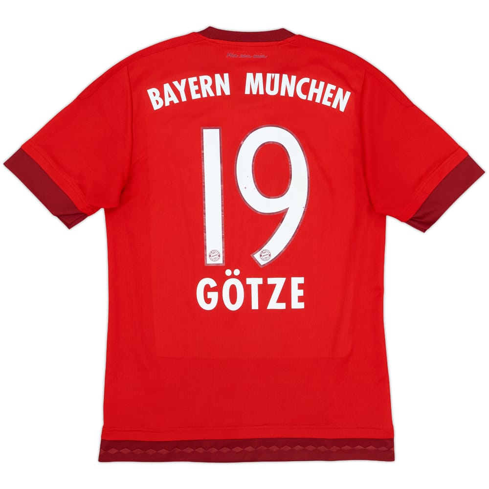 2015-16 Bayern Munich Home Shirt Gotze #19 - 6/10 - (S)