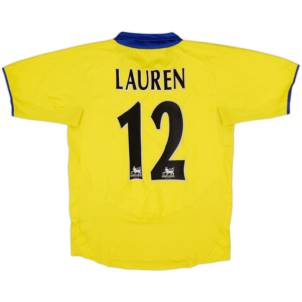 2003-05 Arsenal Away Shirt Lauren #12 - 7/10 - (L.Boys)