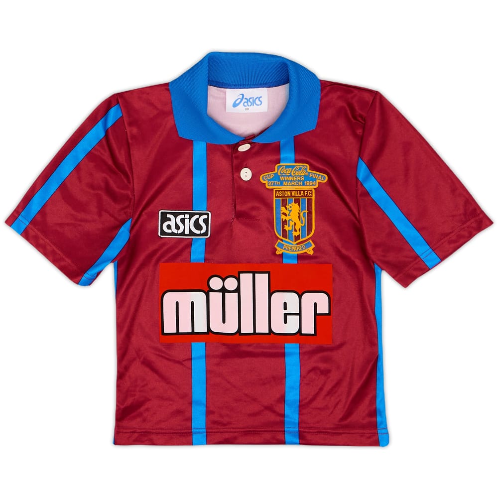 1993-95 Aston Villa Home Shirt - 9/10 - (S.Boys)