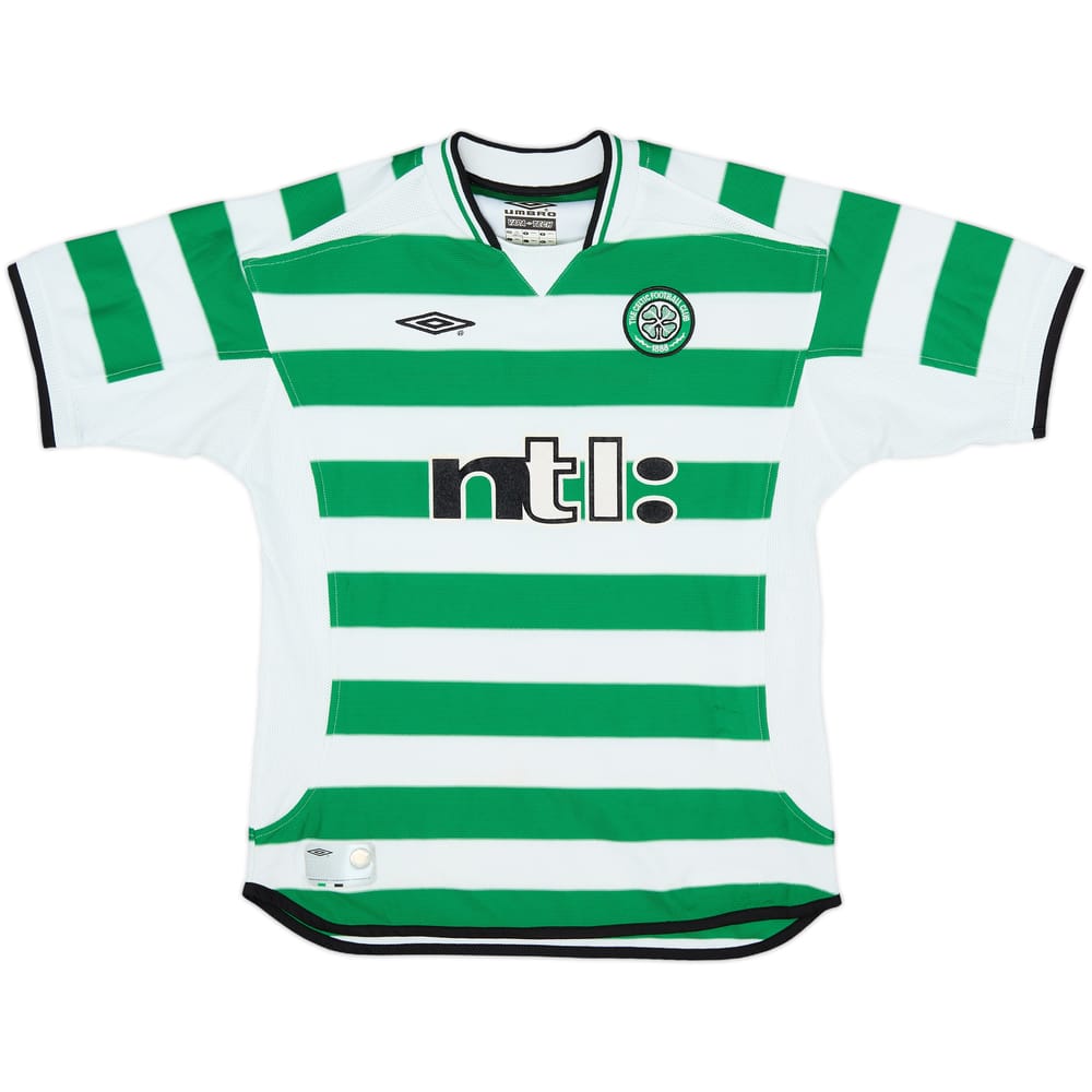 2001-03 Celtic Home Shirt - 8/10 - (L.Boys)