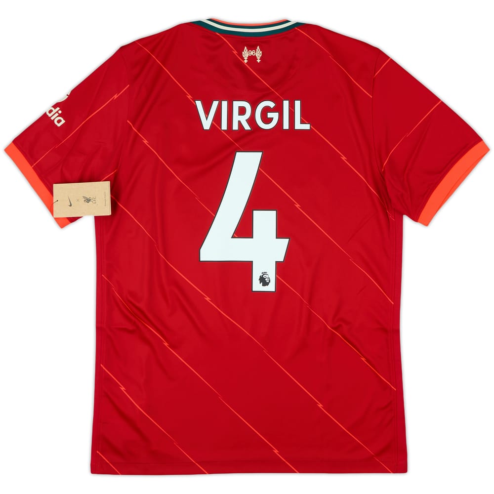 2021-22 Liverpool Home Shirt Virgil #4 (M)