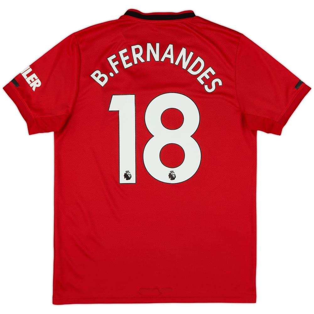2019-20 Manchester United Home Shirt B.Fernandes #18 - 7/10 - (M)