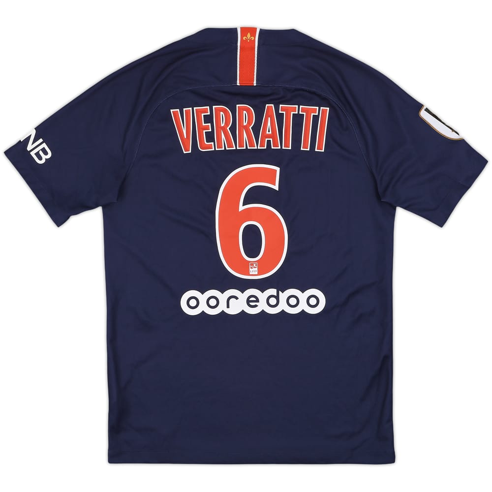 2018-19 Paris Saint-Germain Home Shirt Verratti #6 - 9/10 - (S)