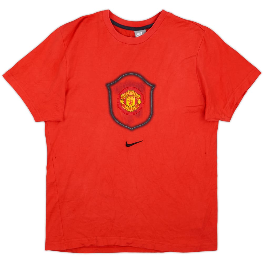 2007-08 Manchester United Nike Cotton Tee - 9/10 - (M)