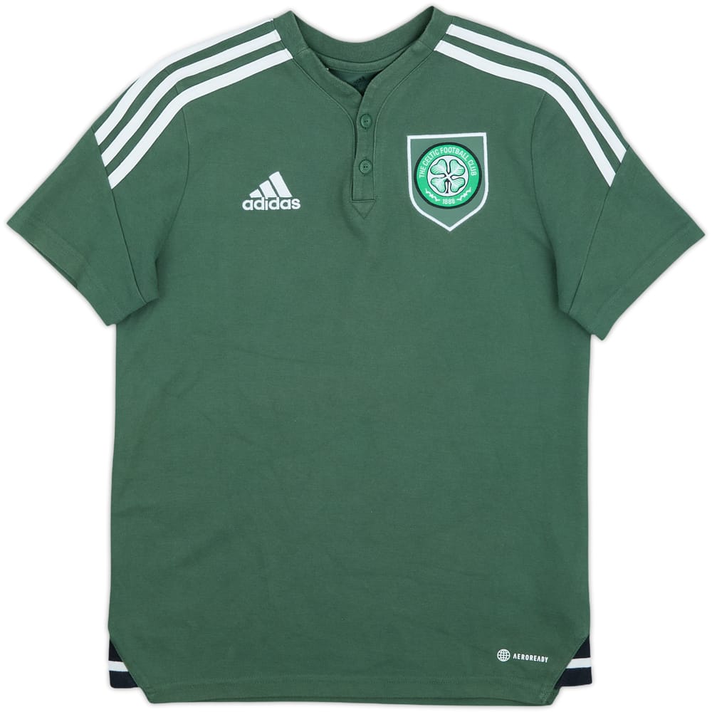 2022-23 Celtic adidas Polo Shirt - 9/10 - (L.Boys)