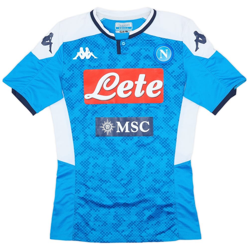 2019-20 Napoli Authentic Home Shirt - 7/10 - (S)