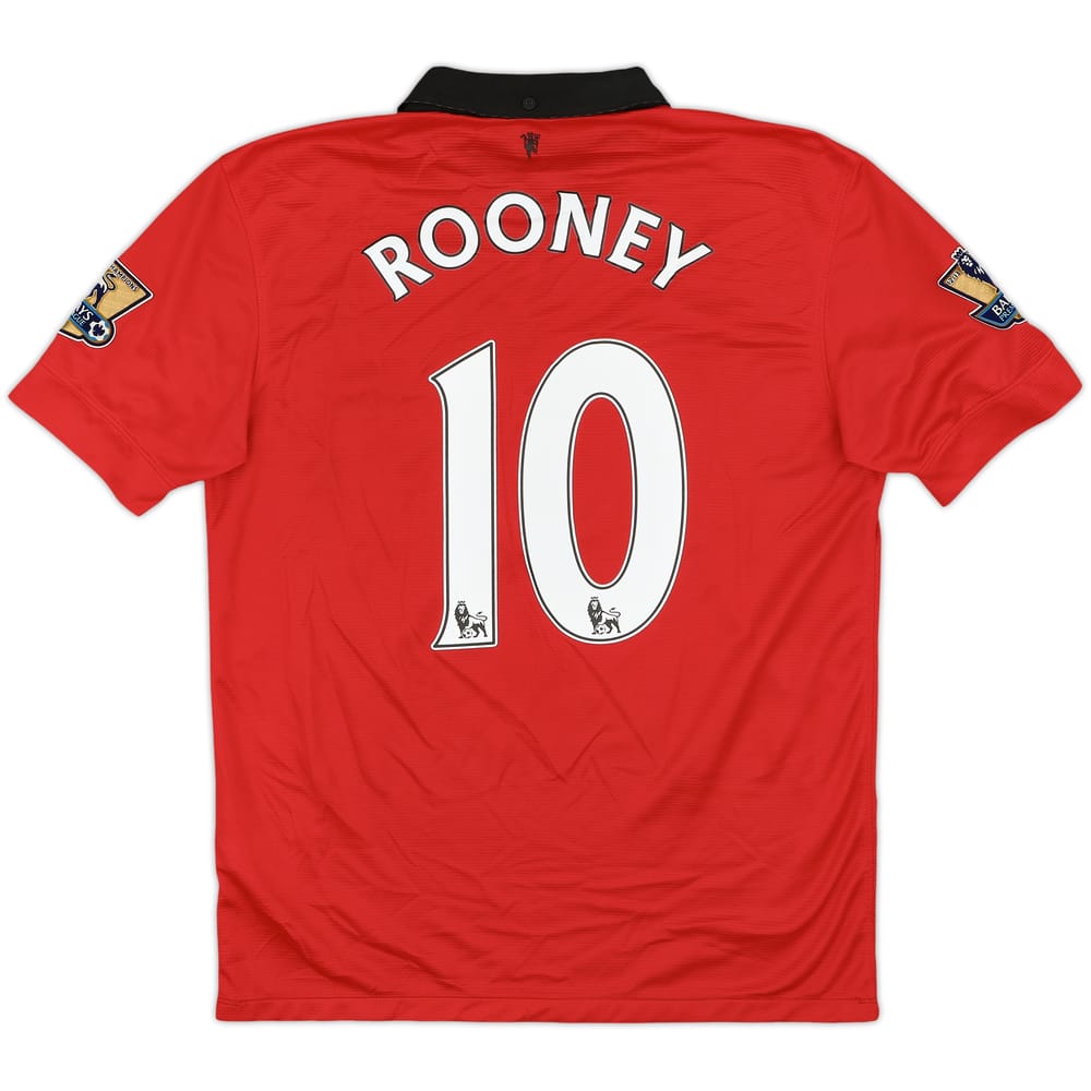2013-14 Manchester United Home Shirt Rooney #10 - 6/10 - (M)