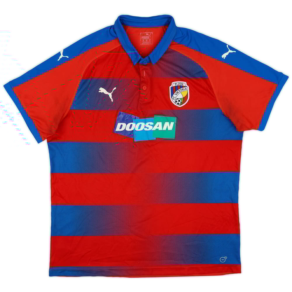 2018-19 Viktoria Plzen Home Shirt - 7/10 - (XXL)