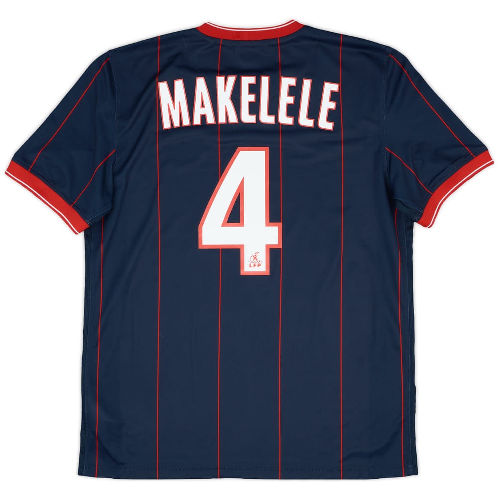 2009-10 Paris Saint-Germain Home Shirt Makelele #4 - 8/10 - (M)