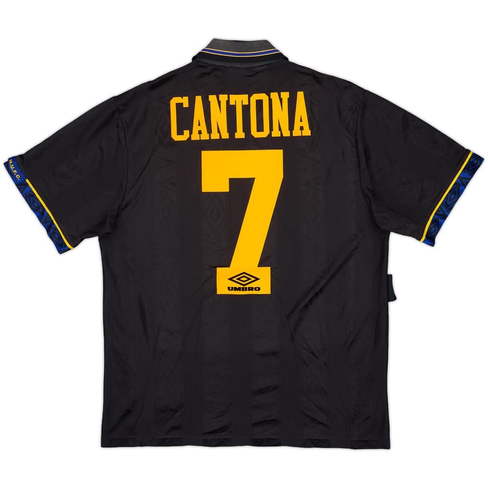 1993-95 Manchester United Away Shirt Cantona #7 - 8/10 - (M)