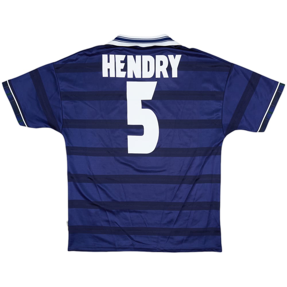 1998-00 Scotland Home Shirt Hendry #5 - 8/10 - (L)