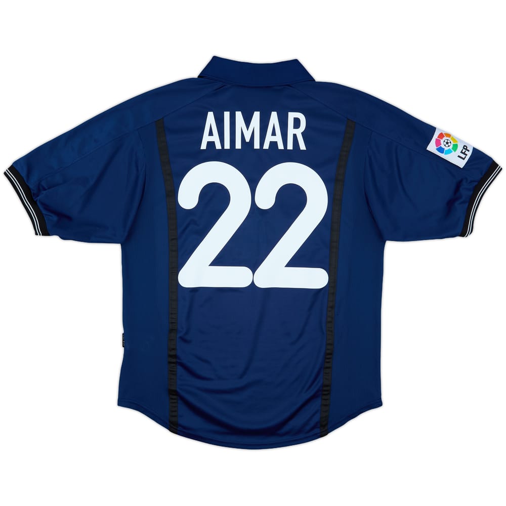 2000-01 Valencia Away Shirt Aimar #22 - 7/10 - (L)