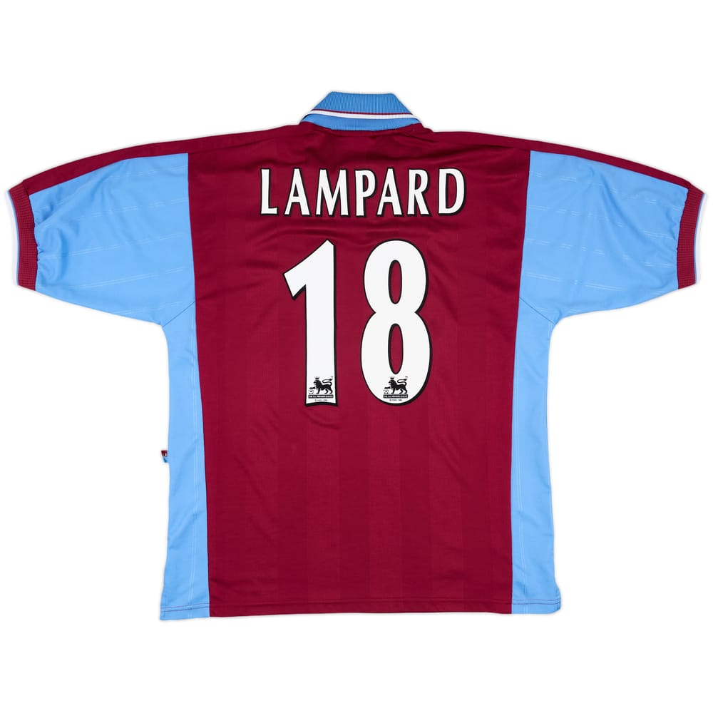 1997-98 West Ham Home Shirt Lampard #18 - 9/10 - (L)