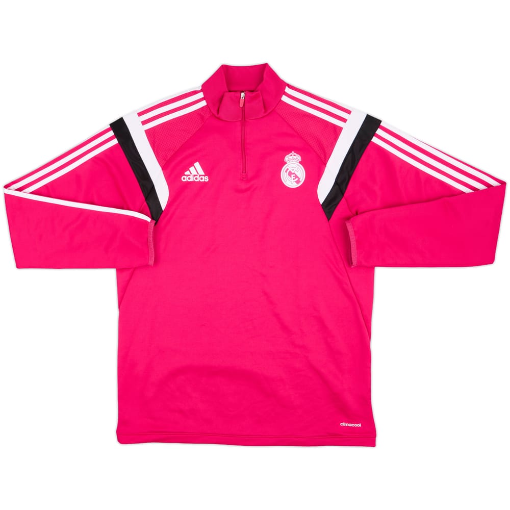 2013-14 Real Madrid adidas 1/4 Zip Sweat Top - 7/10 - (L)
