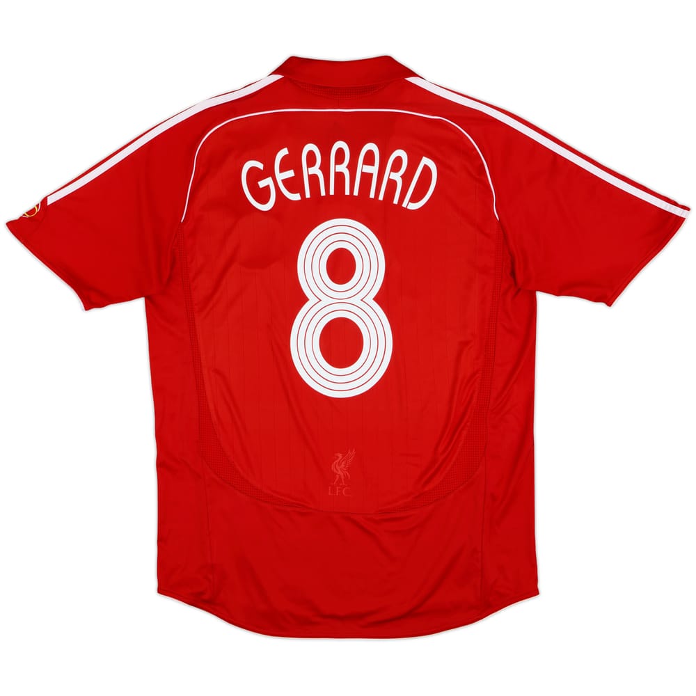 2006-08 Liverpool Home Shirt Gerrard #8 - 6/10 - (L)