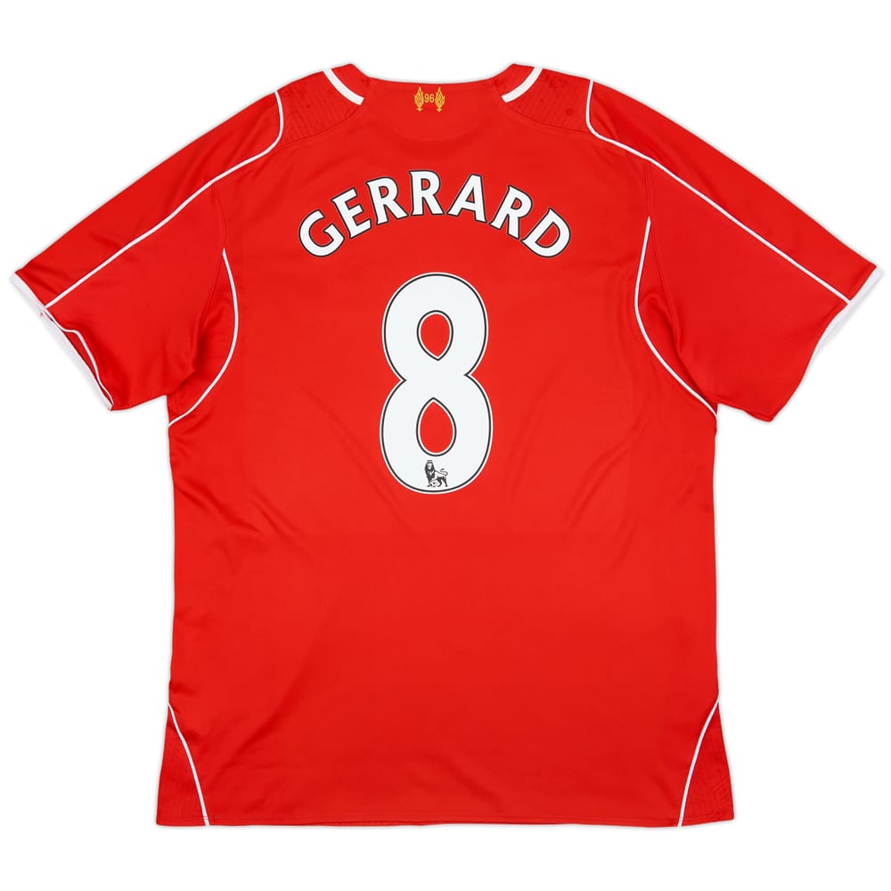 2014-15 Liverpool Home Shirt Gerrard #8 - 6/10 - (XL)