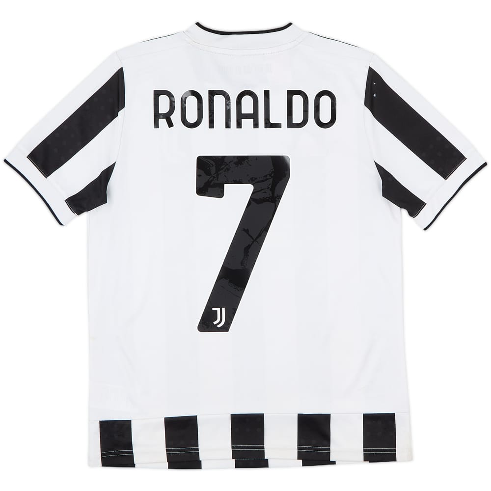 2021-22 Juventus Home Shirt Ronaldo #7 - 5/10 - (L.Boys)