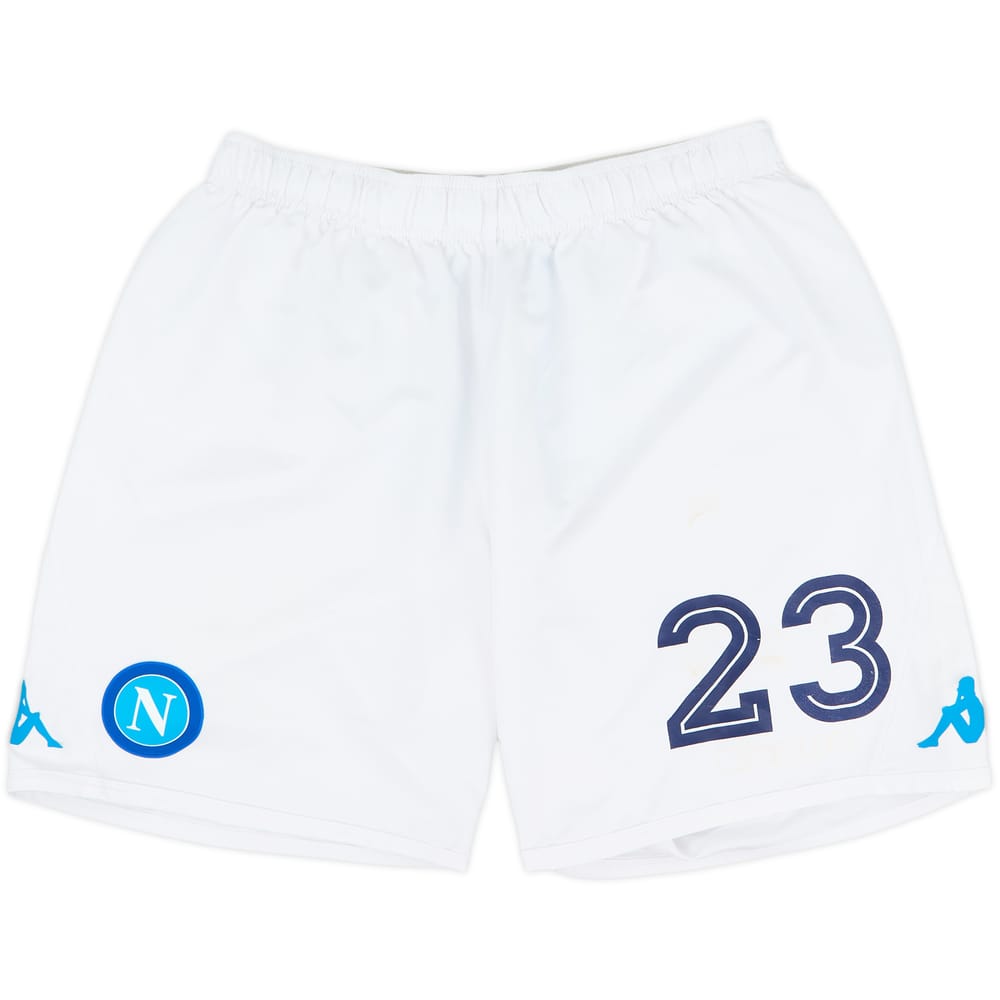 2017-18 Napoli Player Issue Home Shorts #23 - 4/10 - (XL)