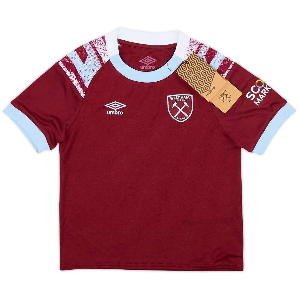 2022-23 West Ham Home Shirt (4-5 Years)