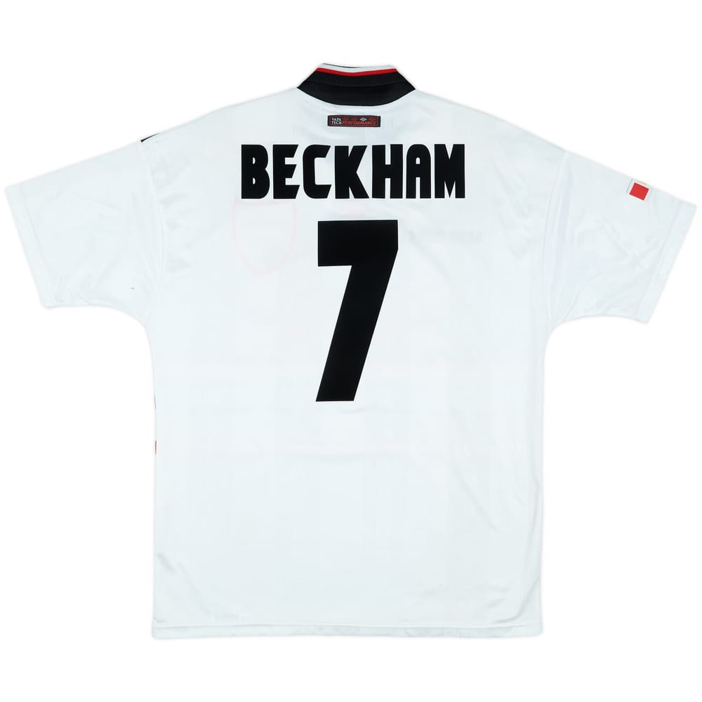 1997-99 Manchester United Away Shirt Beckham #7 - 8/10 - (L)