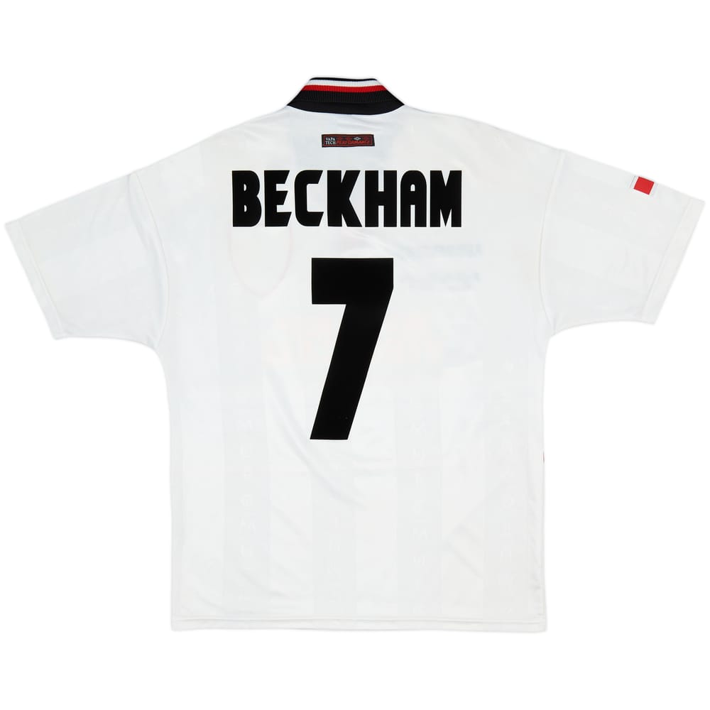1997-99 Manchester United Away Shirt Beckham #7 - 8/10 - (M)